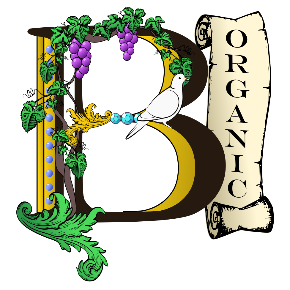 B Organic Farm Logo. Located in Chino Valley, AZ 550 S Road 1 East.