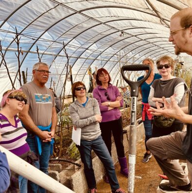 Learning with one of our garden instructors